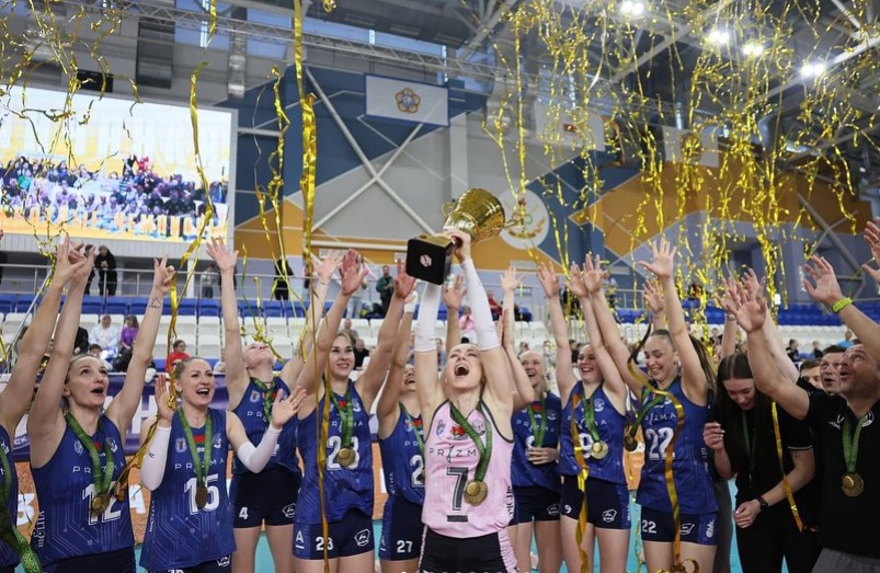 Жлобинская "Искра" завоевала серебряные медали чемпионата Беларуси по волейболу 2026