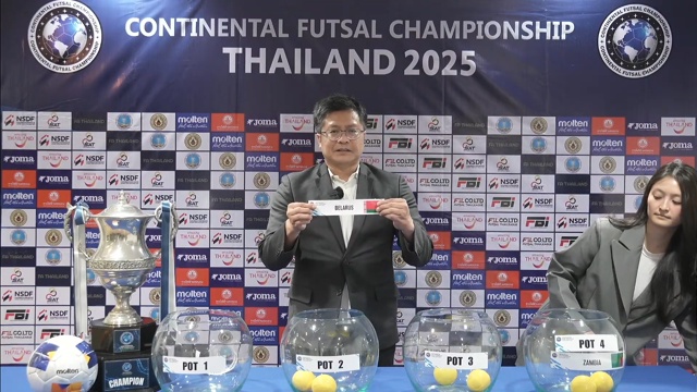 Определились соперники сборной Беларуси по футзалу на турнире Continental Futsal Championship 2025