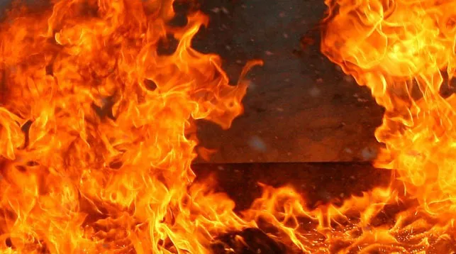 В Гомеле горела баня по улице Куйбышева