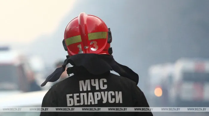 В Лельчицком районе спасатели тушат торфяной пожар 