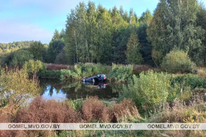 В Калинковичском районе легковушка опрокинулась в мелиоративный канал. Водитель погиб