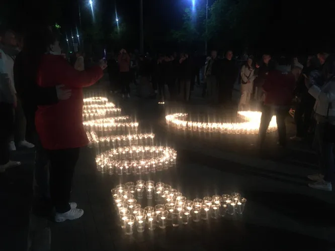 Накануне 9 мая в Рогачеве зажгли «Огонь Победы»