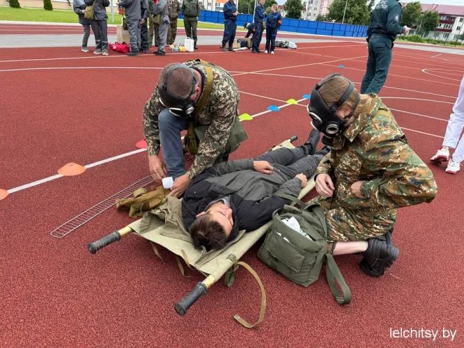 В Лельчицах прошли соревнования санитарных дружин