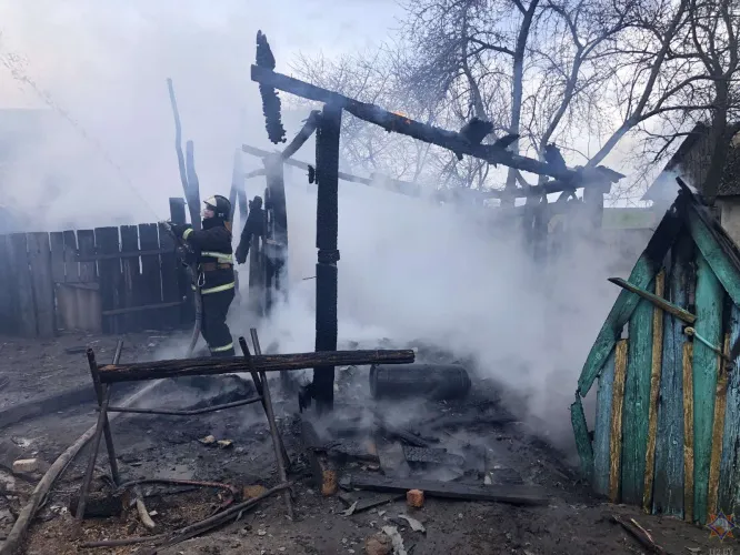 В Хойникском районе на пожаре пострадал ребенок