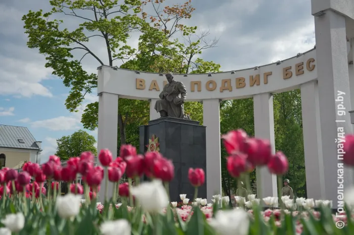 Спасибо за мир и покой: в Гомеле на Аллее Героев прошел торжественный митинг 