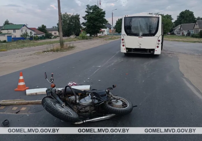 На Гомельщине произошли сразу два ДТП с участием нетрезвых мотоциклистов