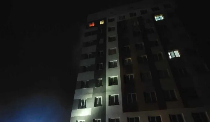 В Жлобине в общежитии горело подсобное помещение
