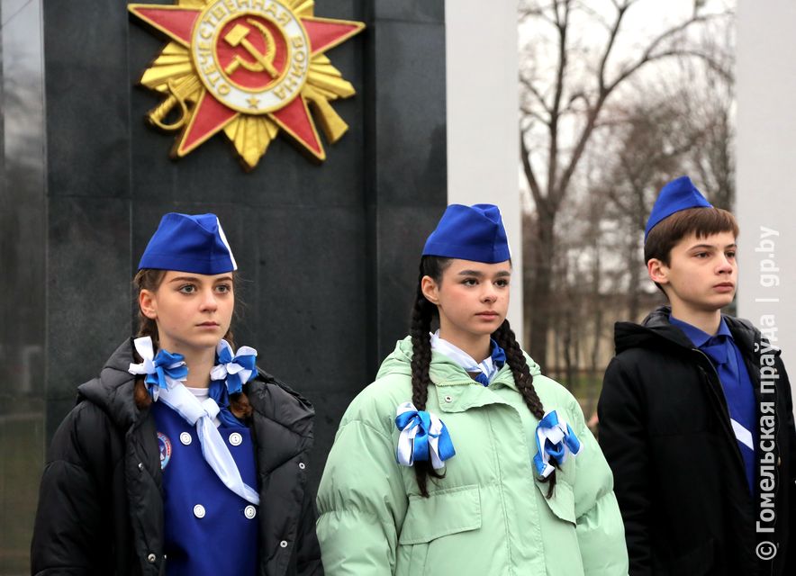 Митинг,посвященный 78-й годовщине освобождения Гомеля от немецко-фашистских захватчиков