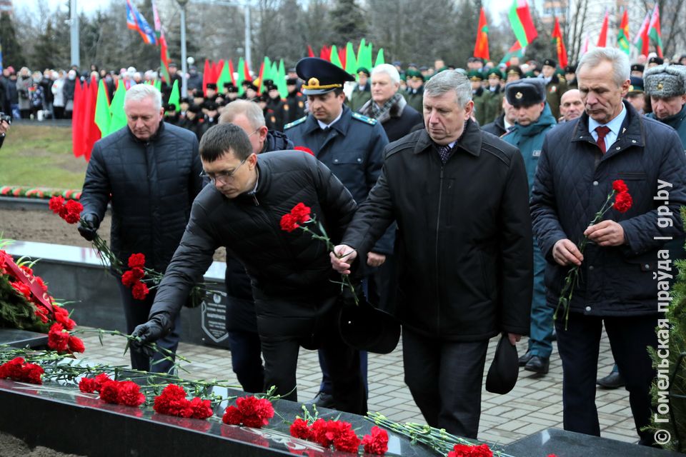 Митинг,посвященный 78-й годовщине освобождения Гомеля от немецко-фашистских захватчиков