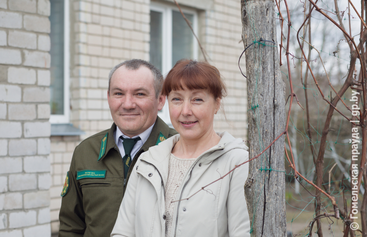 Семья Кононенко в агрогородке Дуравичи, чернобыльские переселенцы