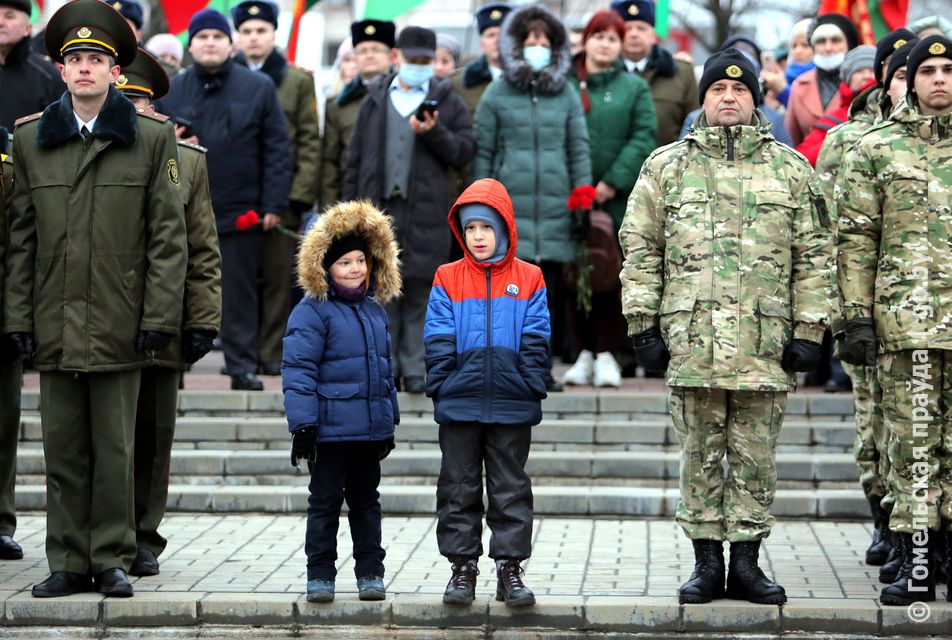 Митинг,посвященный 78-й годовщине освобождения Гомеля от немецко-фашистских захватчиков