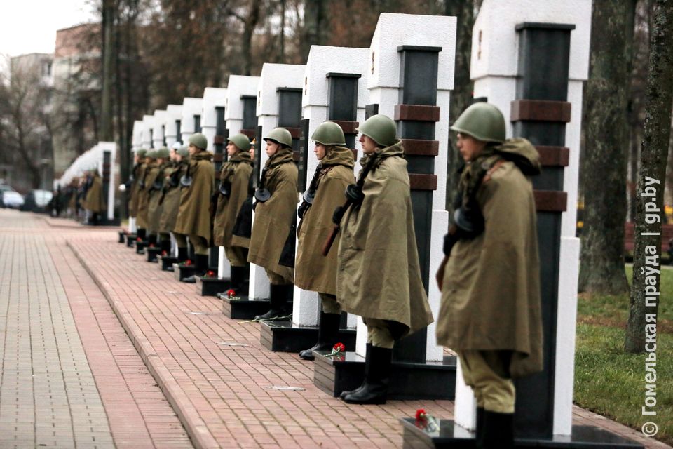 Митинг,посвященный 78-й годовщине освобождения Гомеля от немецко-фашистских захватчиков