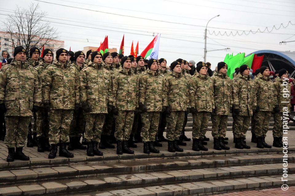 Митинг,посвященный 78-й годовщине освобождения Гомеля от немецко-фашистских захватчиков