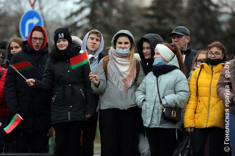 Митинг,посвященный 78-й годовщине освобождения Гомеля от немецко-фашистских захватчиков