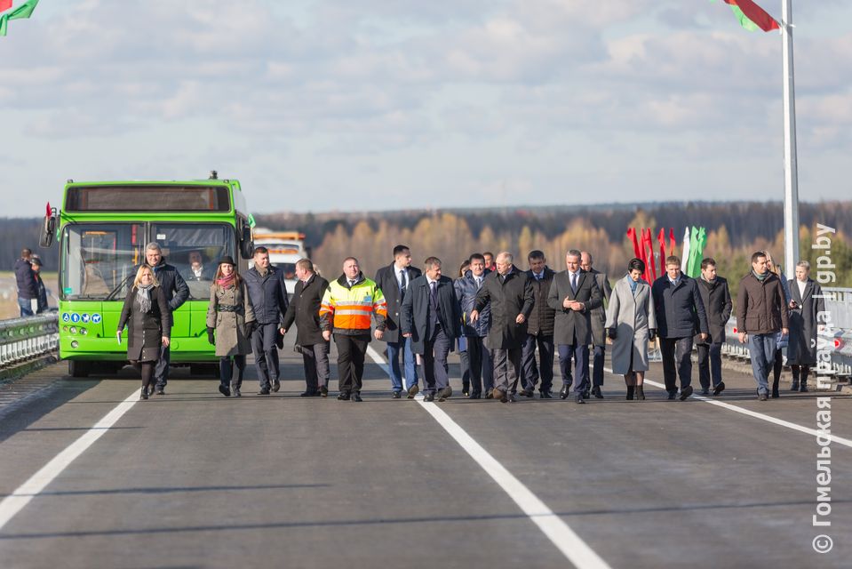 открытие моста в гомеле
