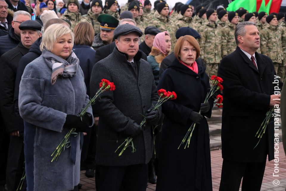 Митинг,посвященный 78-й годовщине освобождения Гомеля от немецко-фашистских захватчиков