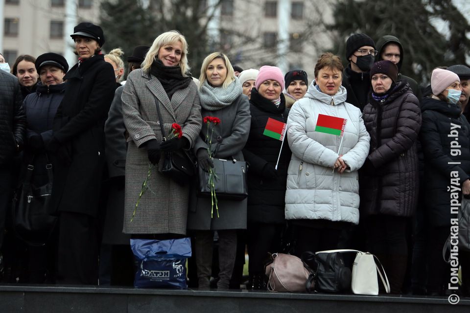 Митинг,посвященный 78-й годовщине освобождения Гомеля от немецко-фашистских захватчиков