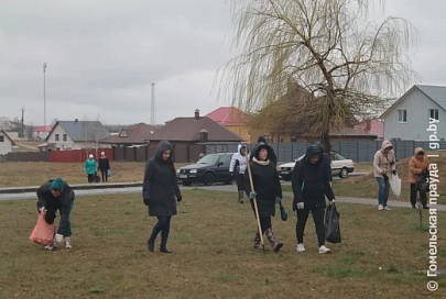 Сотни мозырян вышли сегодня на республиканский субботник