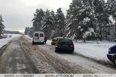 За сутки на Гомельщине произошло 2 ДТП. Пострадали водители