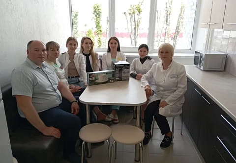 Гомельский обком профсоюза здравоохранения помог с обустройством комнаты приема пищи для сотрудников Лельчицкой ЦРБ
