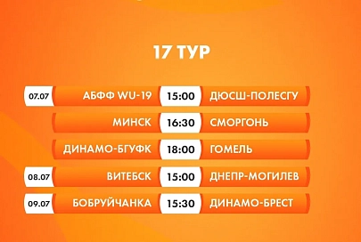 Анонс матчей 17-го тура чемпионата Беларуси по футболу среди женских команд