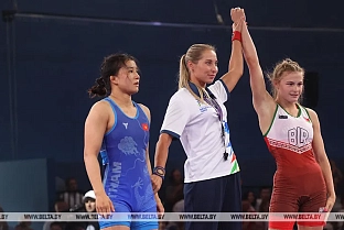 Гомельчанка Арина Мартынова стала чемпионкой II Игр стран СНГ в вольной борьбе. Всего у сборной Беларуси пятых золотых медалей