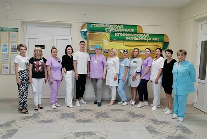 В первой городской больнице Гомеля встретили семь молодых специалистов