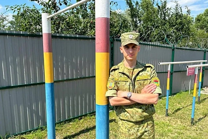 Уроженец Речицы отличился во время прохождения службы на границе с Украиной