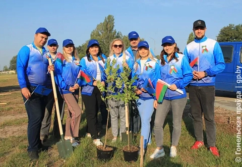 В новых районах Мозыря становится зелено 