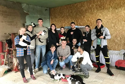 Студенты Гомельского медуниверситета оказали помощь хоспису для животных в Рогачевском районе