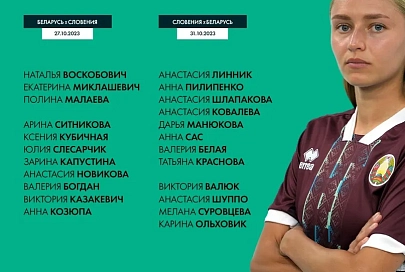 Стал известен состав женской сборной Беларуси по футболу на два матча Лиги наций