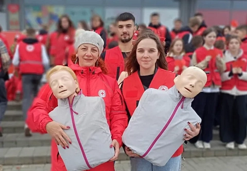 В Гомеле во Всемирный день перезапуска сердца провели необычный флешмоб