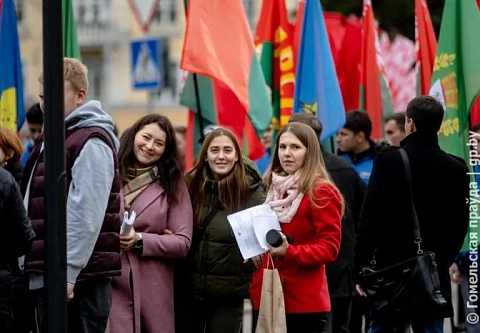 Торжественный митинг, посвященный 105-летию комсомола, прошел в Гомеле