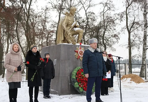 В Светлогорском районе прошла церемония перезахоронения останков погибших воинов