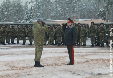 Завершено формирование маневренной группы  Мозырского пограничного отряда