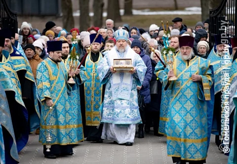 В Гомеле встретили ковчег с частицей Пояса Пресвятой Богородицы