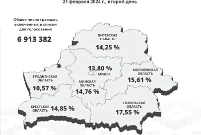 ЦИК: за два дня досрочного голосования в выборах депутатов приняли участие 14,61% избирателей