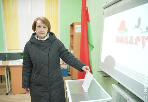 За традиционные ценности и безопасность детей. Председатель облсовета депутатов Екатерина Зенкевич проголосовала на избирательном участке №83