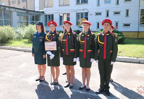 В Гомельском районе проходит слет юных спасателей-пожарных