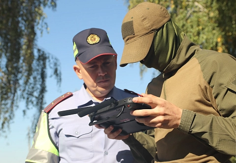 Сотрудники ГАИ впервые применили беспилотный летательный аппарат в Гомельской области