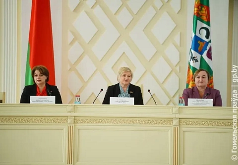 Председатель областной организации БСЖ, управделами облисполкома Елена Кличковская встретилась со студентами гомельских вузов 