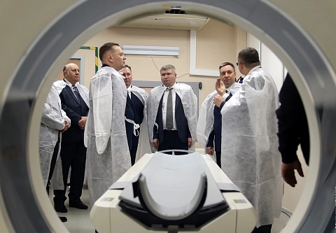 В Речицкой ЦРБ открылся новый кабинет компьютерной томографии