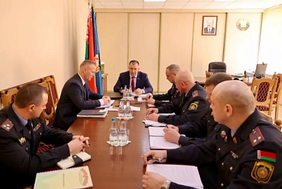 Министр внутренних дел Иван Кубраков совершил рабочую поездку на Гомельщину