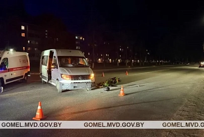 В Мозыре в ДТП пострадал мотоциклист