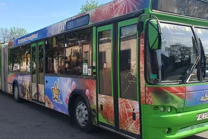 Автобусы Победы начали курсировать по улицам Гомеля