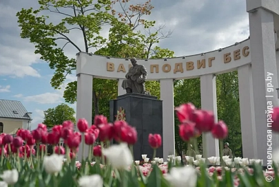 Спасибо за мир и покой: в Гомеле на Аллее Героев прошел торжественный митинг 