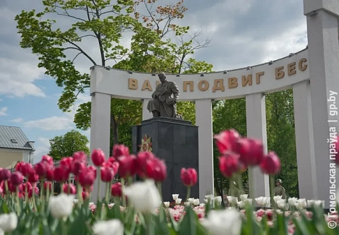Спасибо за мир и покой: в Гомеле на Аллее Героев прошел торжественный митинг 