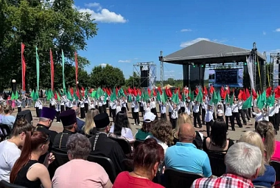 Мозырь в едином строю. Город над Припятью отметил День Независимости
