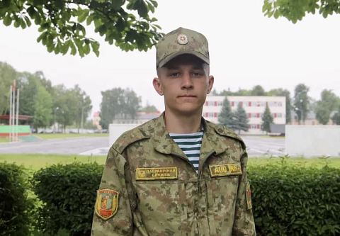 Гомельчанин Максим Голубаев проходит службу в Лидском погранотряде и добивается успехов на футбольном поле