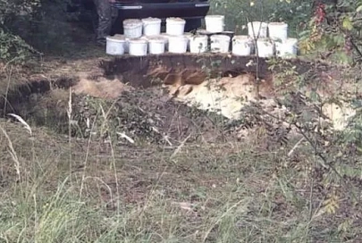 В Жлобинском районе фотоловушка зафиксировала незаконную добычу песка
